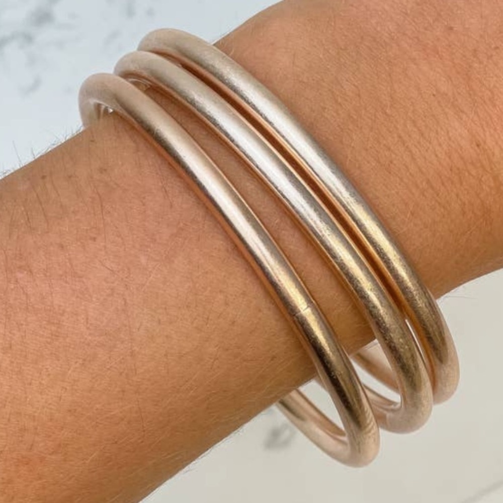 Rose gold bangle bracelets